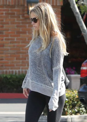 Denise Richards in Tights Out Shopping in Malibu